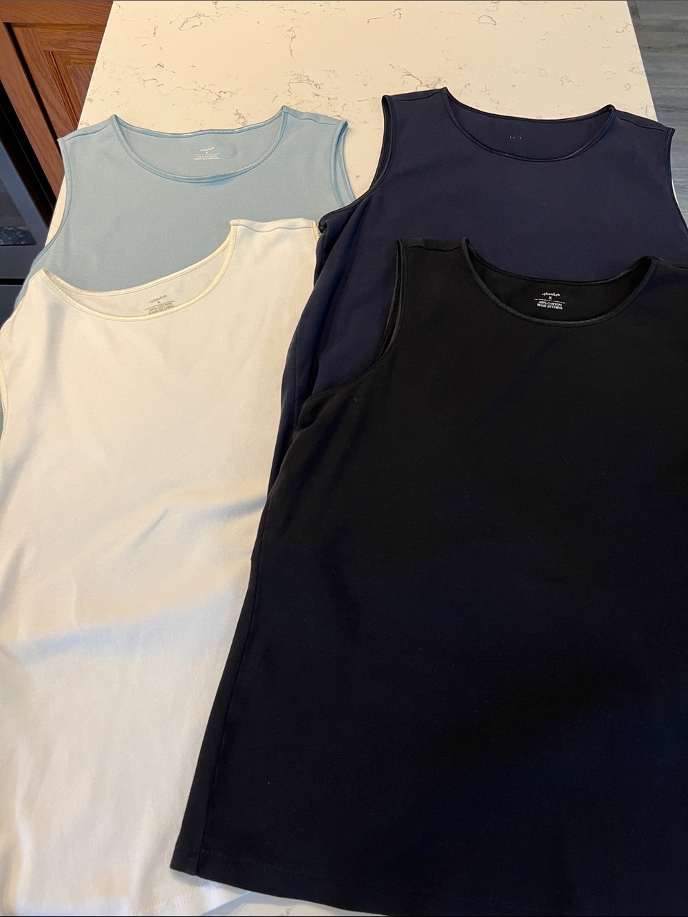 CJ Banks Light Blue Scoop Neck Tank Top